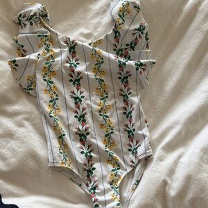 Janie and Jack Floral Stripe Bodysuit